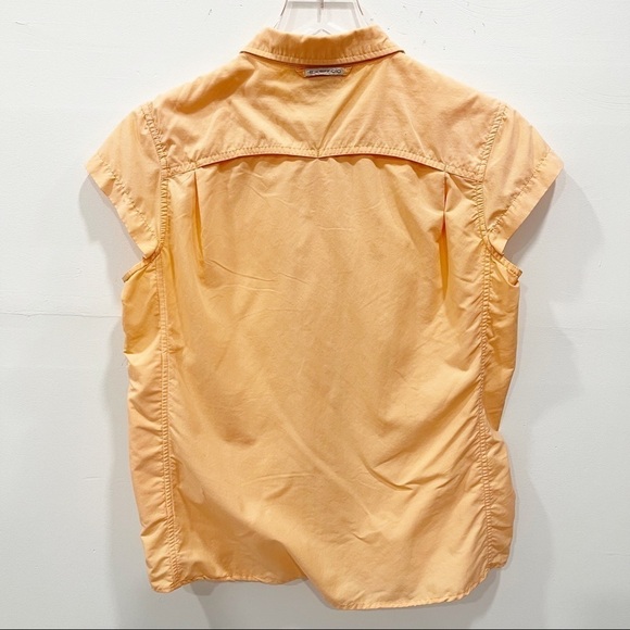 Exofficio Orange Short Sleeve Vented Button Down Shirt Medium - Picture 2 of 10
